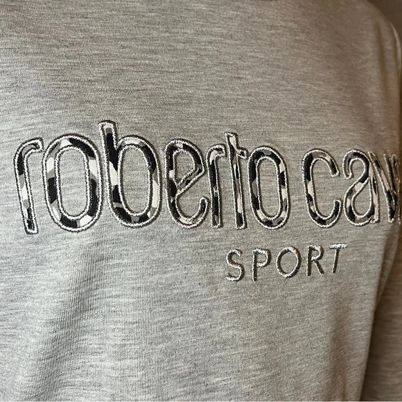 ROBERTO CAVALLI Pullover Womens XS Grey Sport - Picture 2 of 4